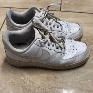 Nike White Leather Sneakers